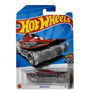 Hot Wheels Mad Splash HW Metro 2024 Red Silver Boat Car 1:64 Diecast